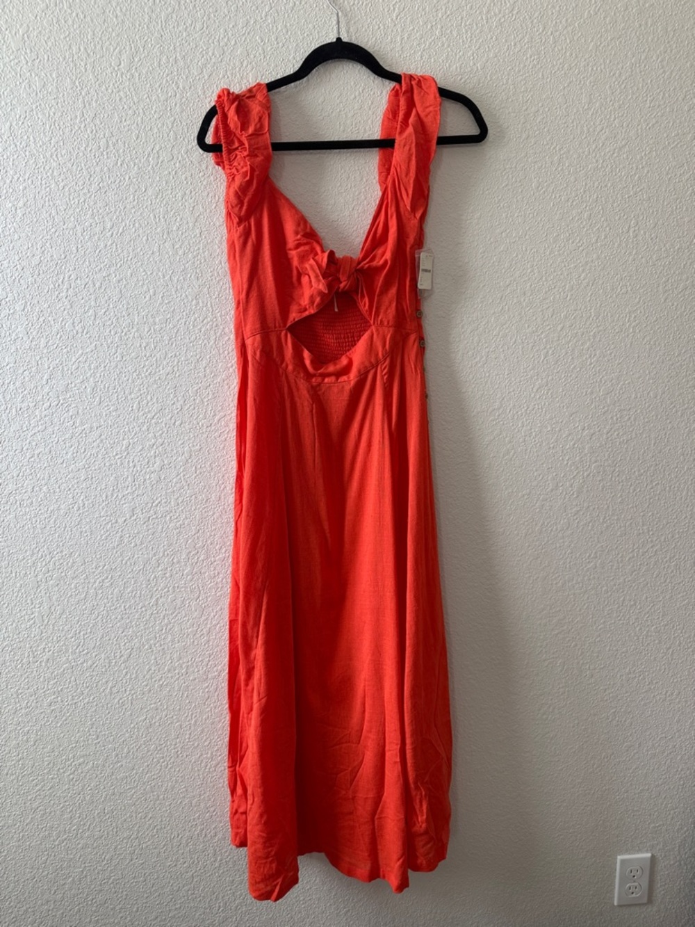 Free People Women’s Red front tie Summer Dress
